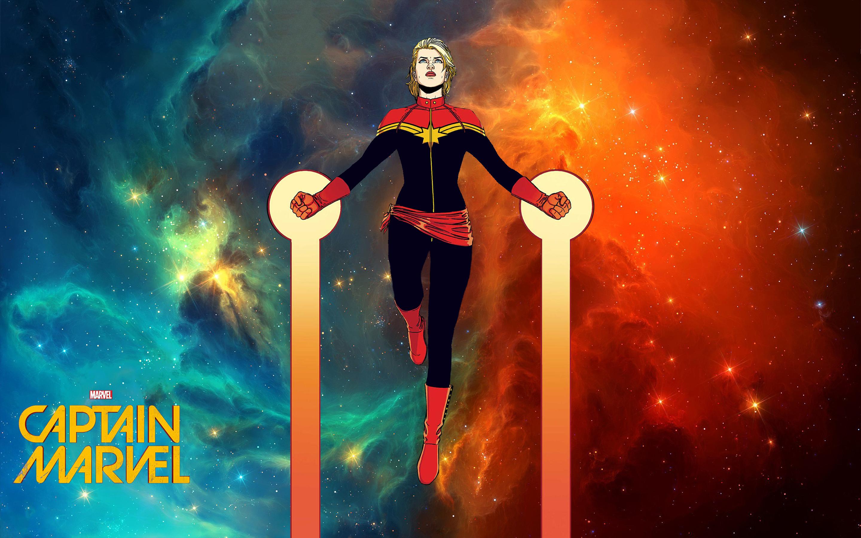Oc Captain Marvel Carol Danvers In A Nebula