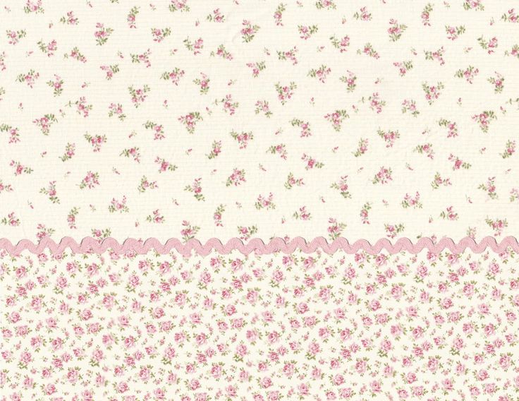 Printable Doll House Wallpaper Tiny Pink Flowers Ric