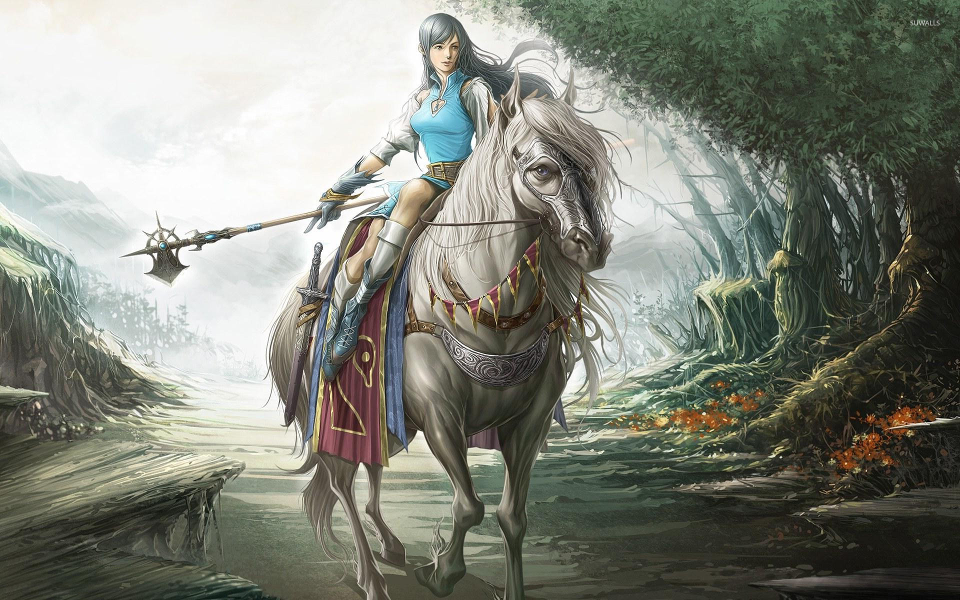 Warrior Girl Wallpaper Fantasy