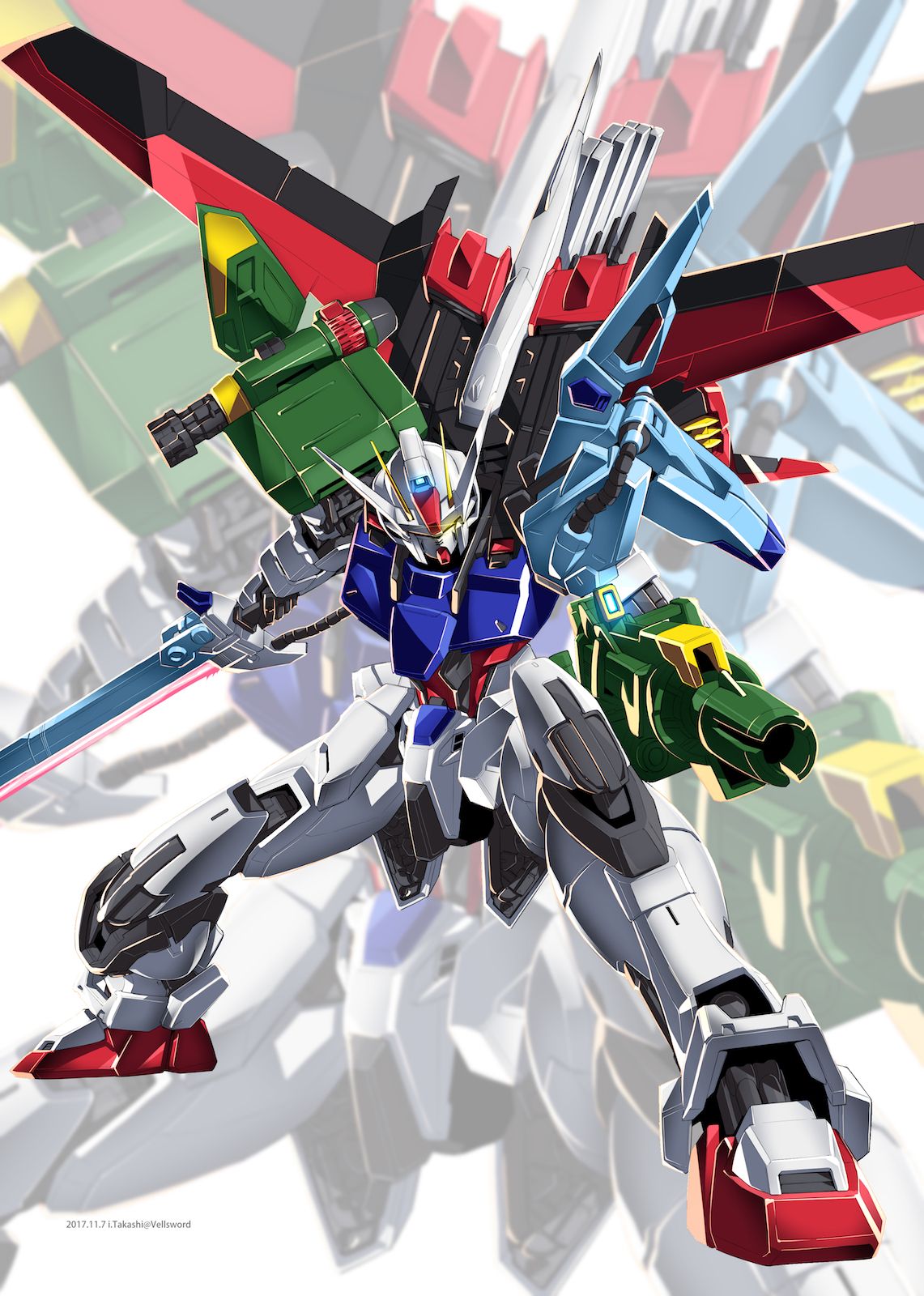 Perfect Strike Gundam Gundam wallpapers Gundam art Gundam
