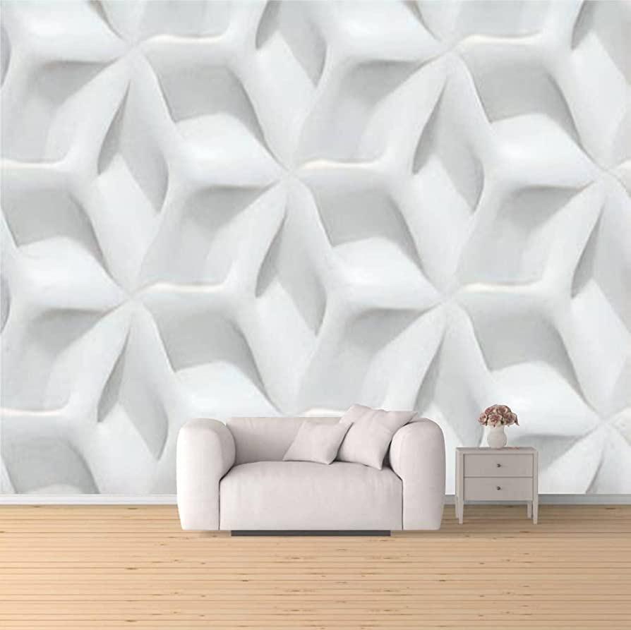 White Shaded Abstract Geometric Origami Paper Style 3d Rendering
