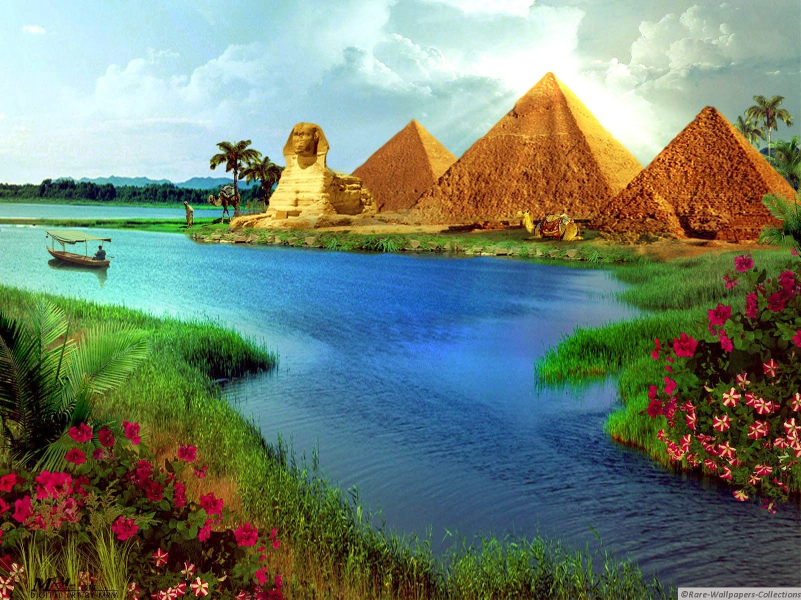 Rare Wallpaper Collections Egyptian Pyramid Art