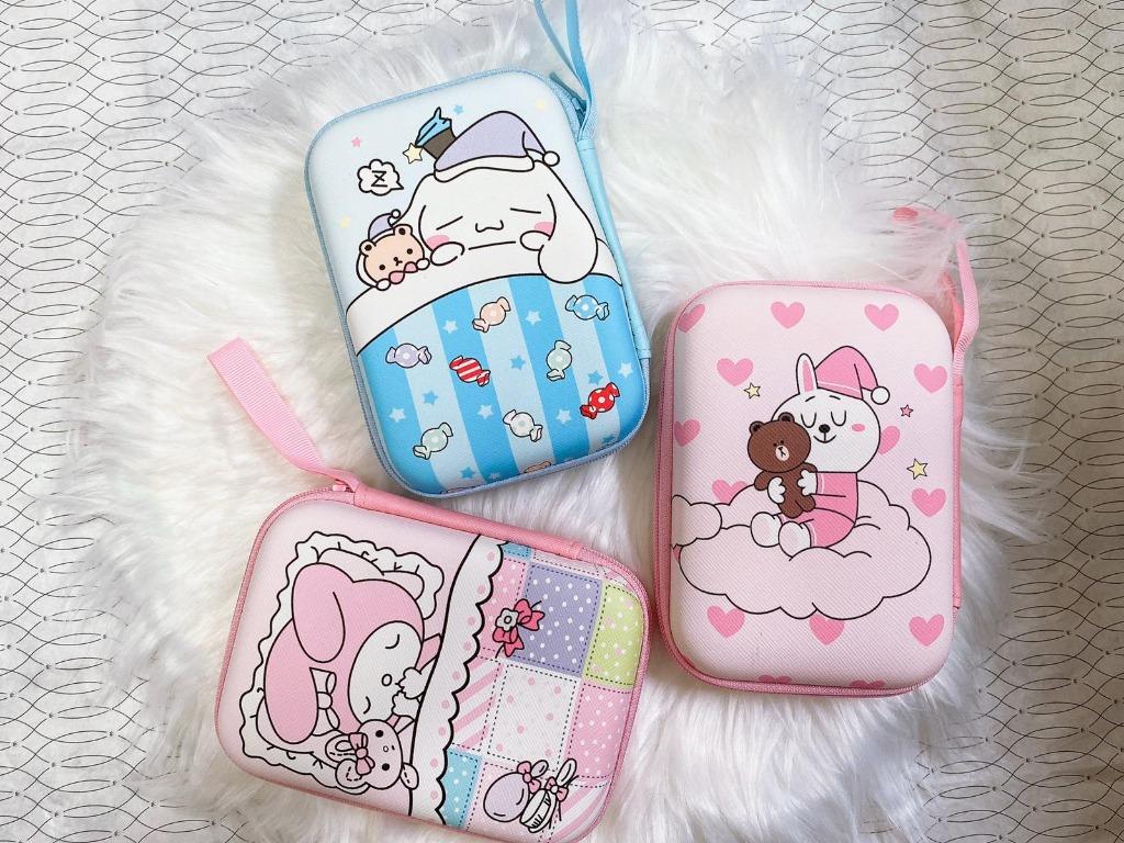 Cute Cartoon Portable Storage Case Line Melody Sanio Mobile