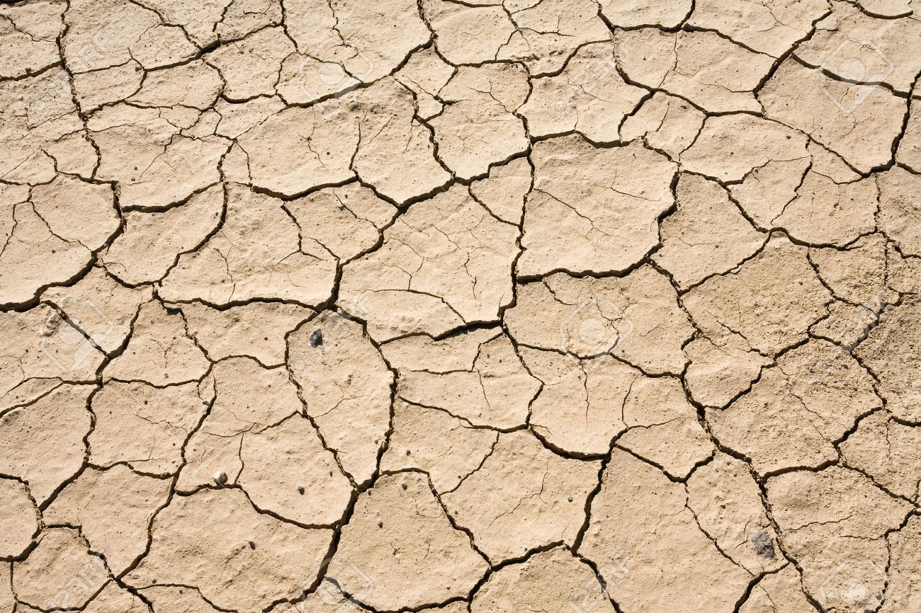 Dry Mud Cracked Desert Ground Abstract Background Patterndeath