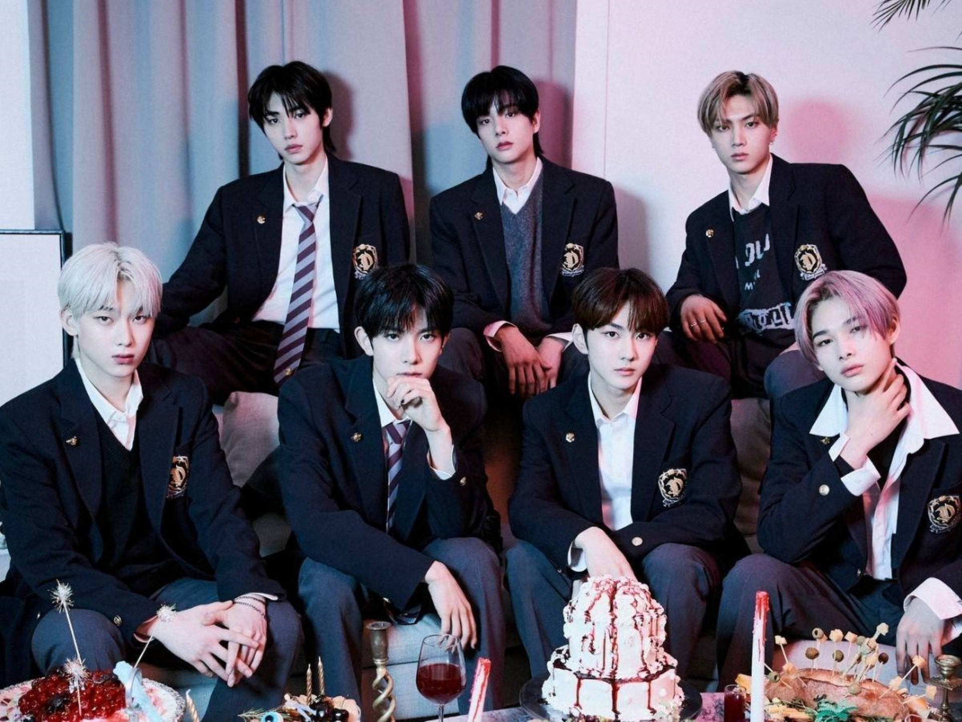 Enhypen Dazzling Schoolboys Ziuixzwzviefsygj Wallpaper