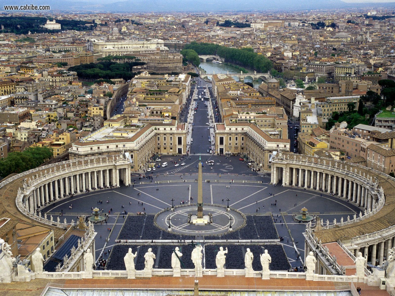 City Plaza San Pietro Vatican Desktop Wallpaper Nr