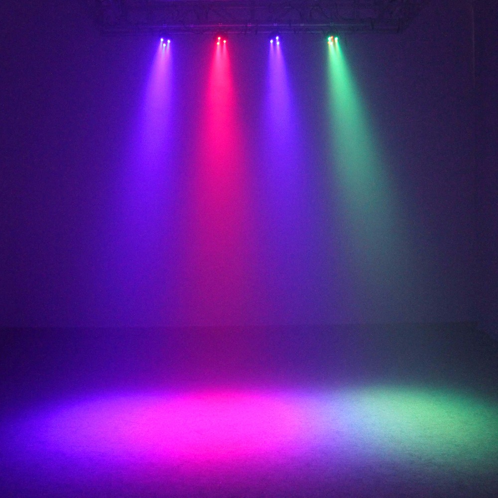 15w Rgbw Led Par Up Lighting Dmx Color Mixing 8ch Can Background