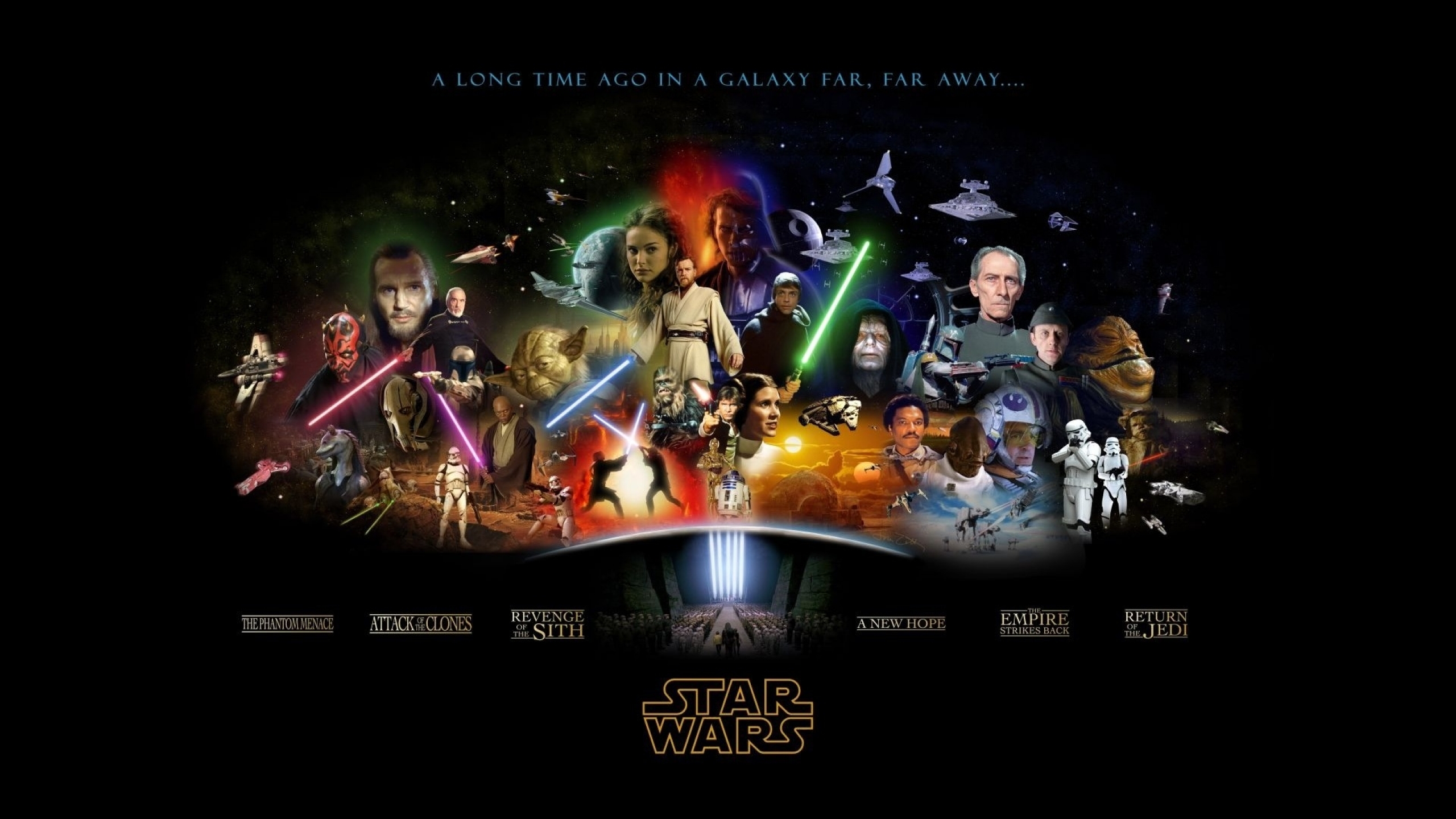 Vader Boba Fett Death Star R2d2 Luke Skywa Wallpaper