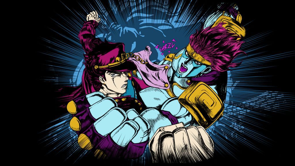 Jotaro and Star Platinum [ Wallpaper] Fixed by SickBoy182 on
