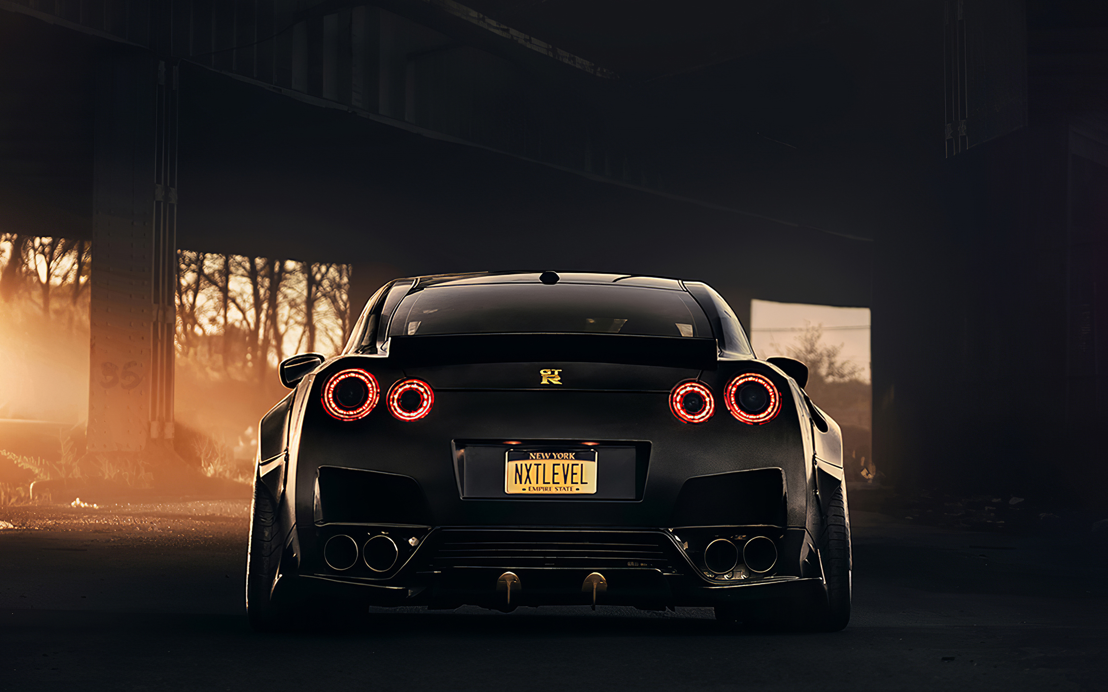 Nissan Gt R Black 4k HD Wallpaper Image