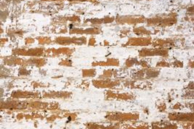 White Brick Fireplace Pictures Distressed Wallpaper