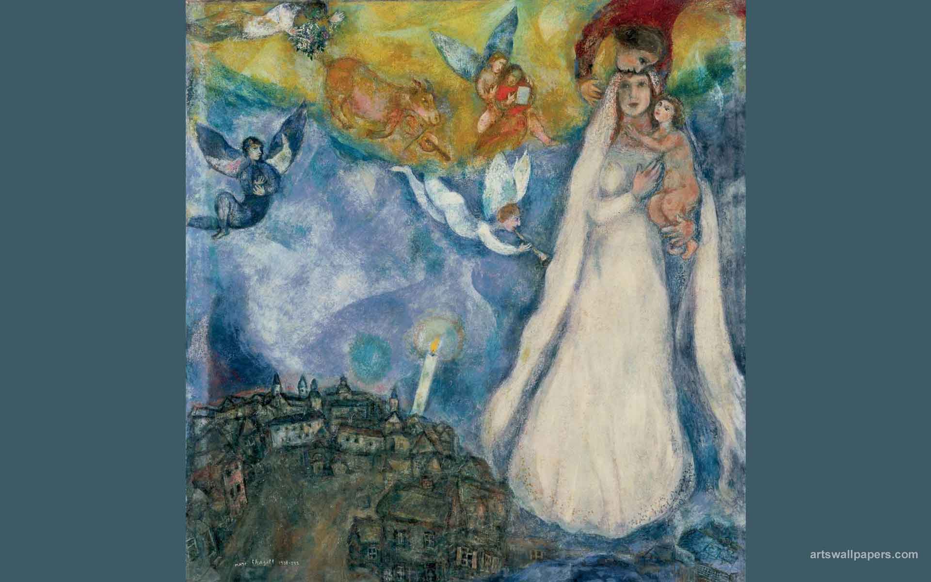 Pin Marc Chagall Wallpaper Paintings Art Desktop On