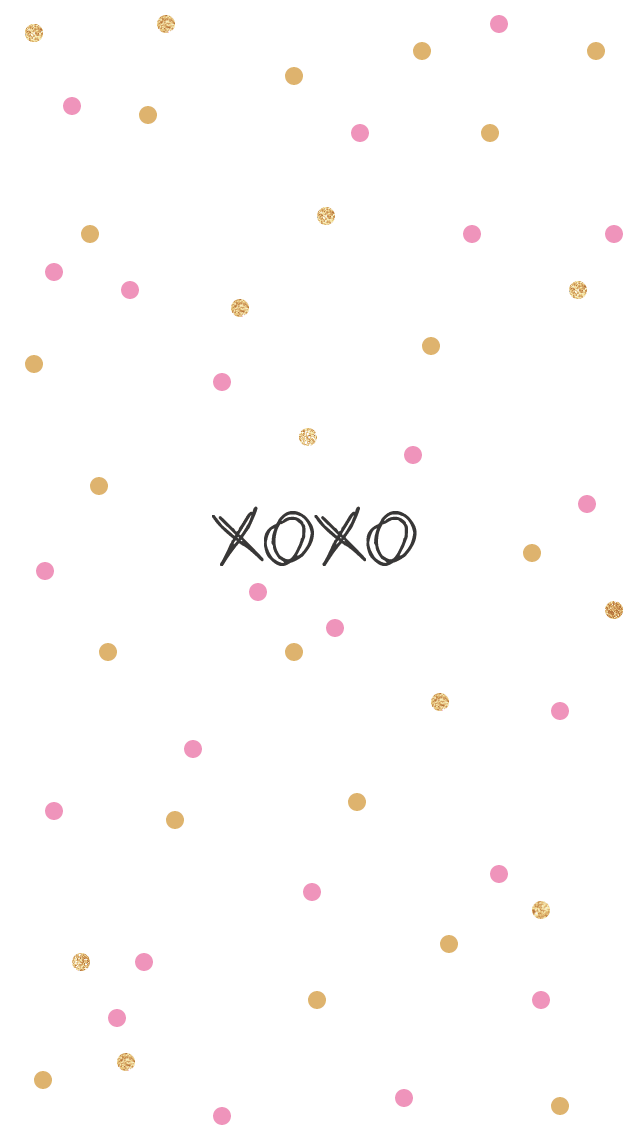 XoXo St Valentines iPhone Wallpaper