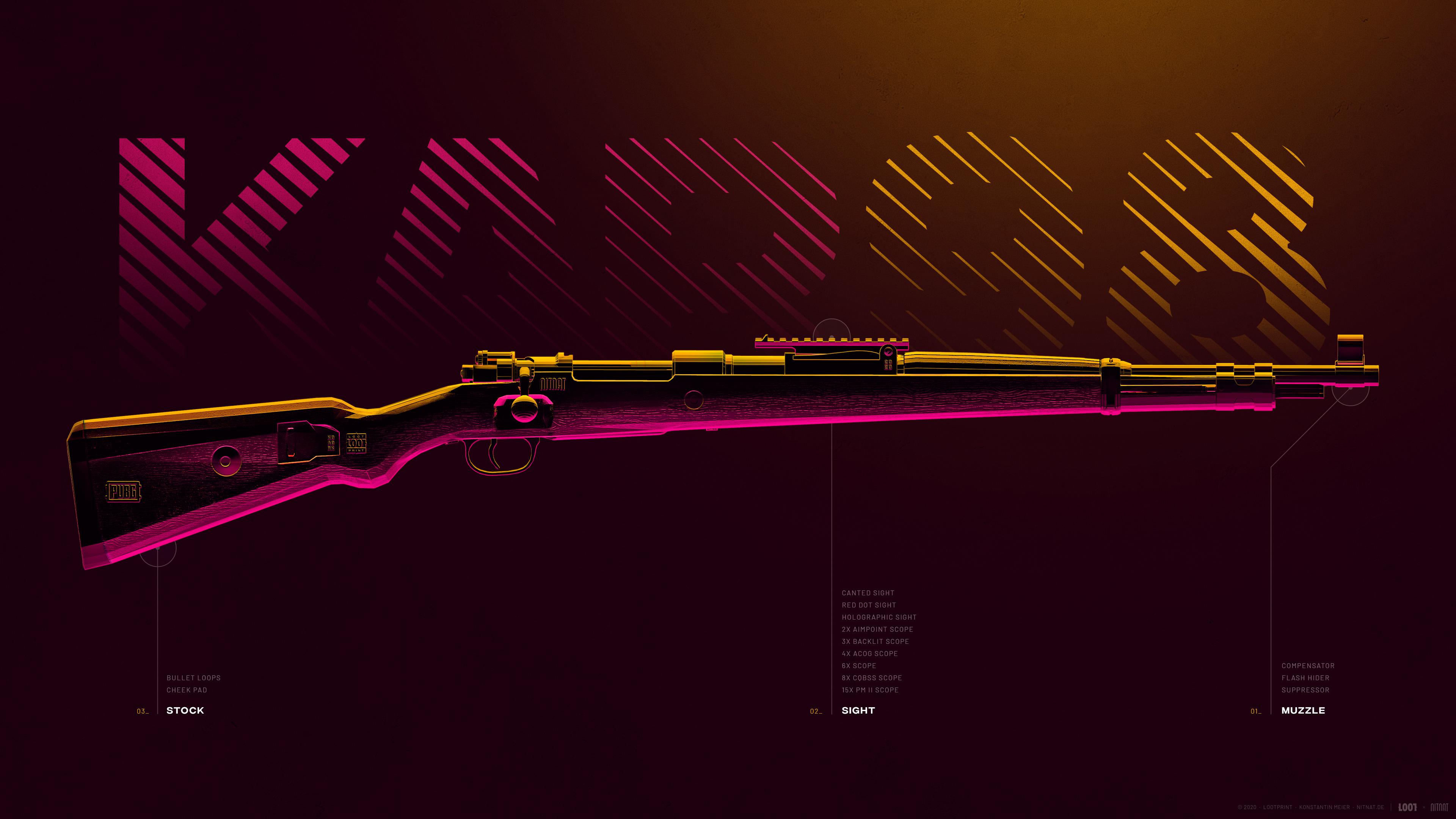 Kar98k 4k Pubg Weapons Wallpaper Fanart Pubattlegrounds
