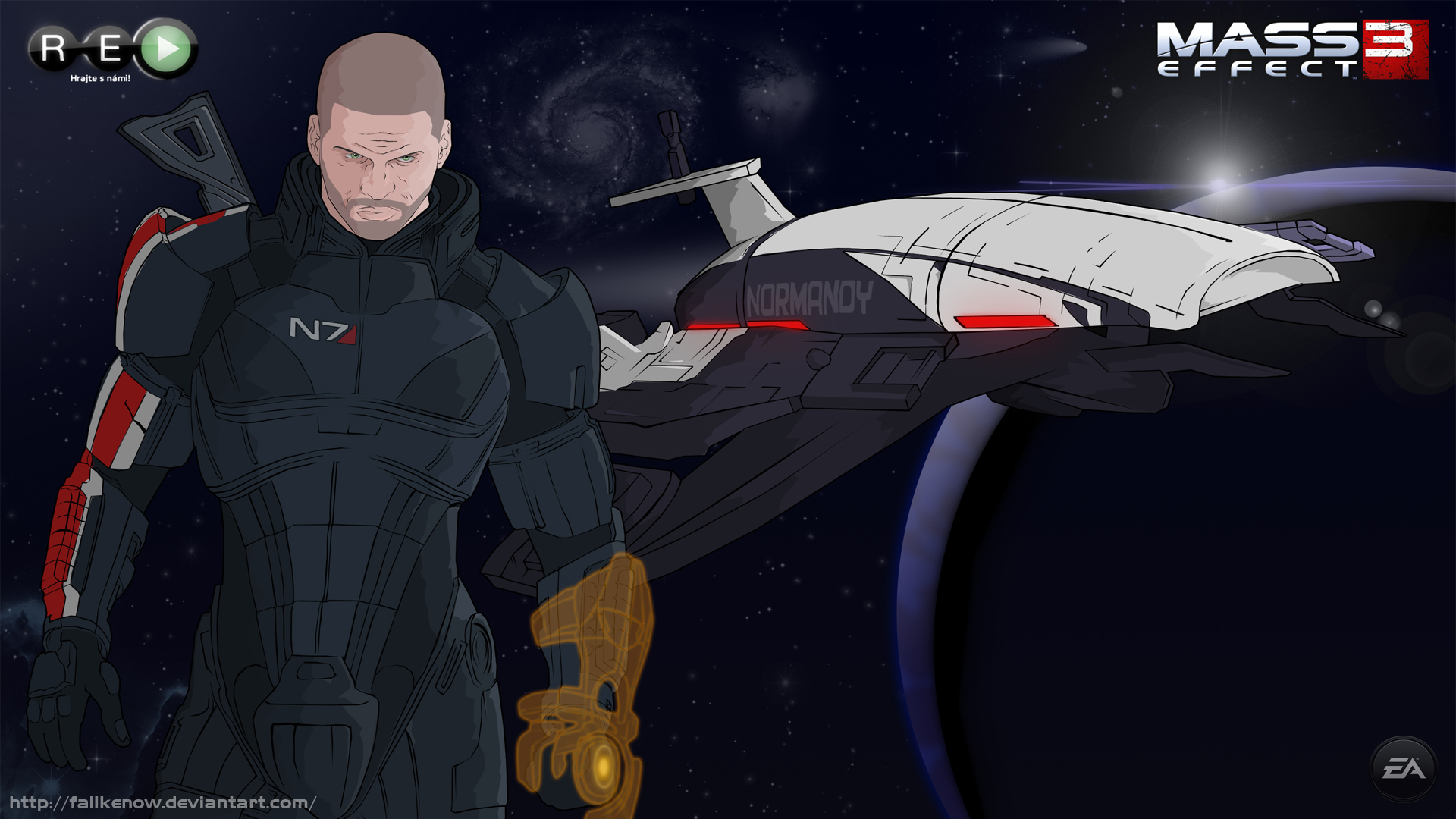 Mass Effect Shepard 1080p Wallpaper By Fallkenow