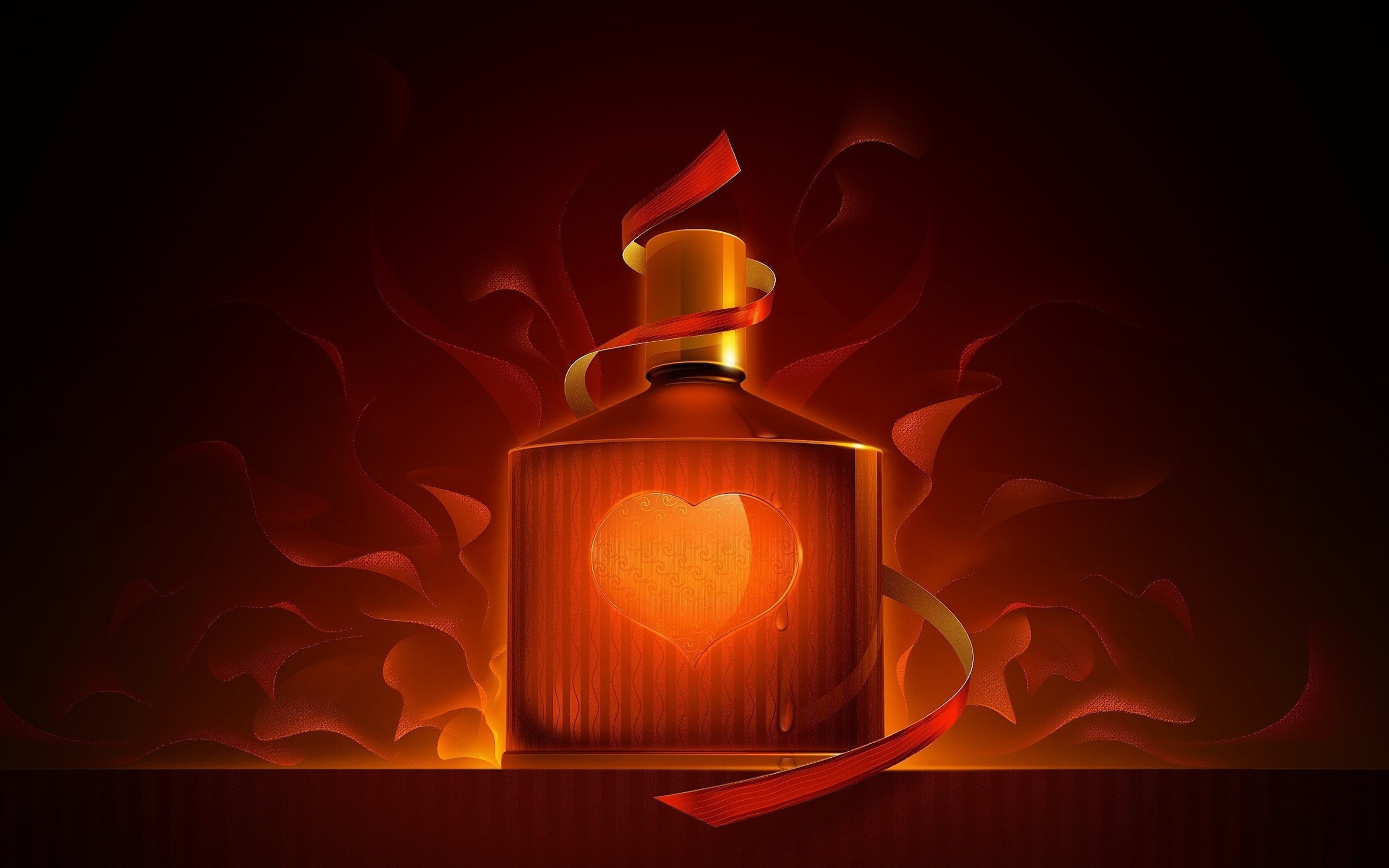 Love Potion In A Smoked Bottle HD Wallpaper