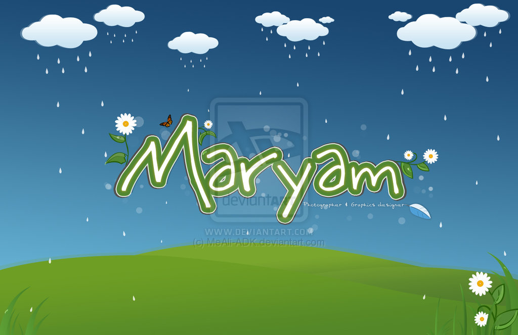 Love Maryam Name Maryam wallpaper by meali adk