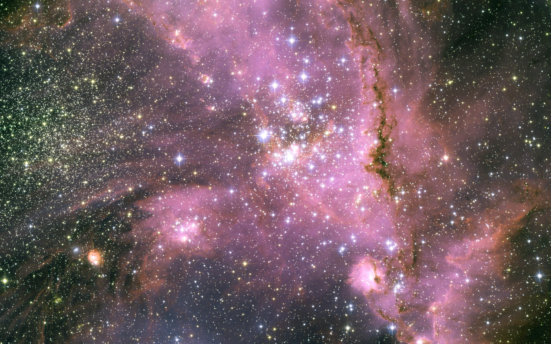 Wallpaper Nebula Stars Ngc Eso Sc10