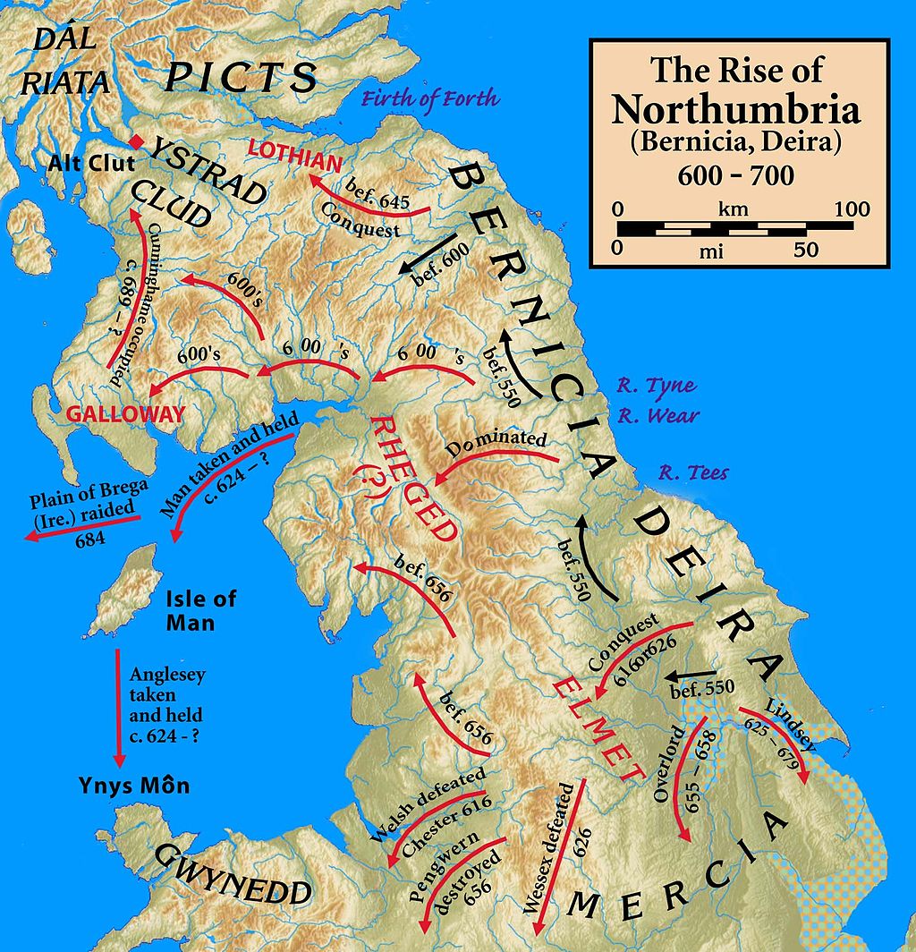 Northumbria Map Image In Collection