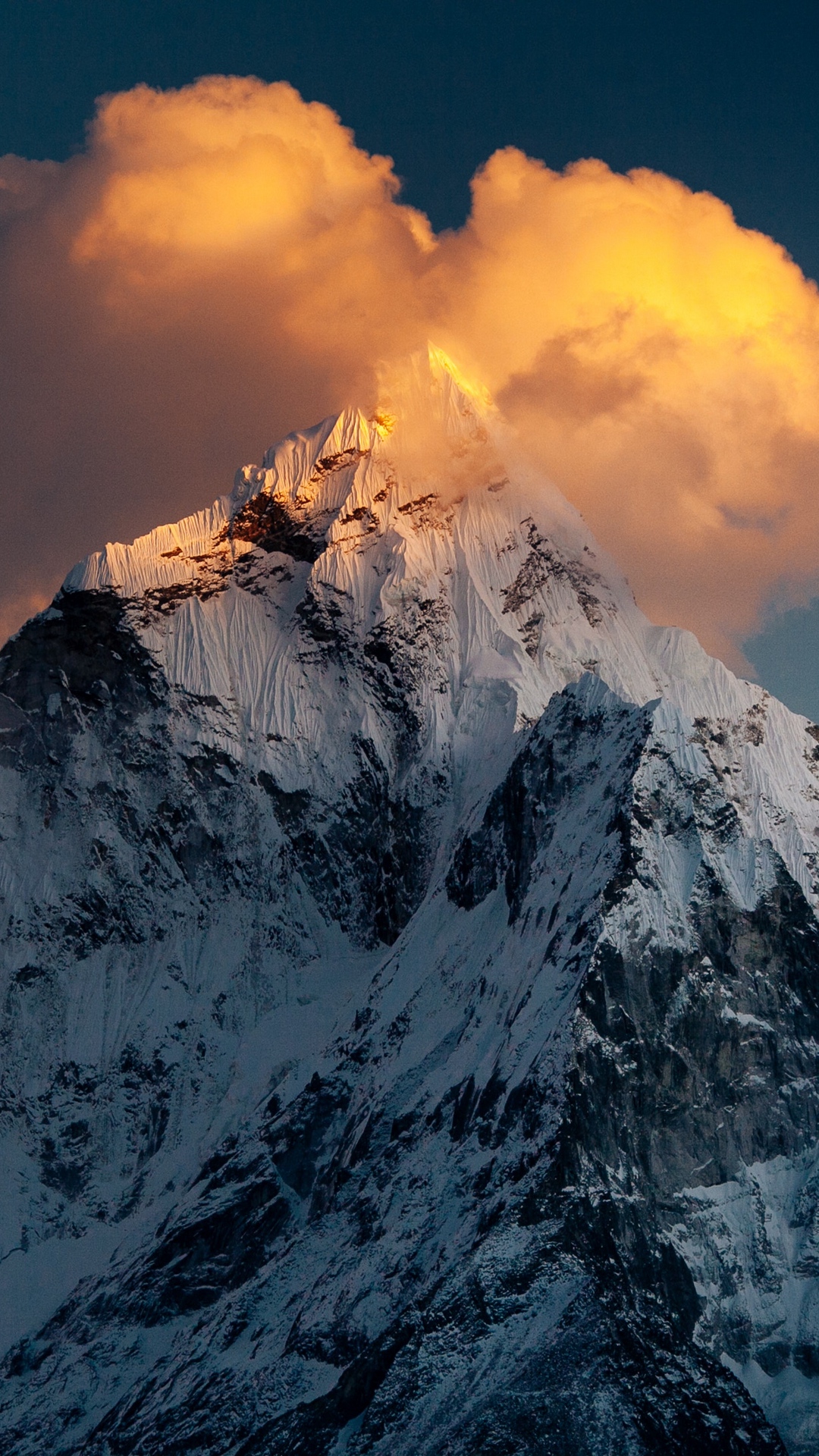 Mountain Top Snow Wallpaper   [1080x1920] 1080x1920
