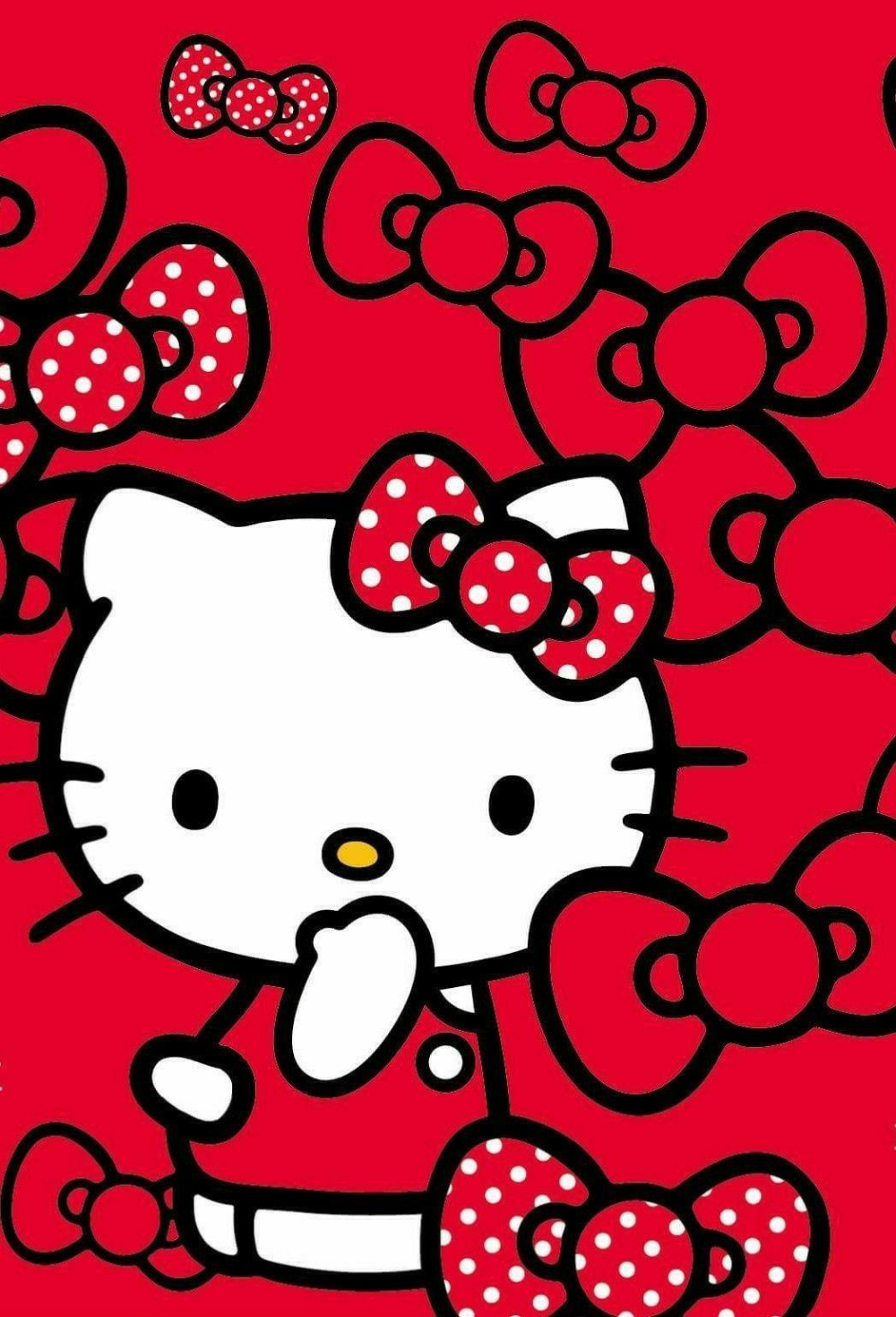 Hình nền Hello Kitty màu đỏ là điều tuyệt vời để cho căn phòng của bạn cảm thấy rực rỡ và đầy sức sống. Hello Kitty luôn là sự lựa chọn hoàn hảo khi bạn muốn tạo nên một không gian đáng yêu và ngọt ngào. Hãy xem hình và tận hưởng vẻ đẹp của nó.