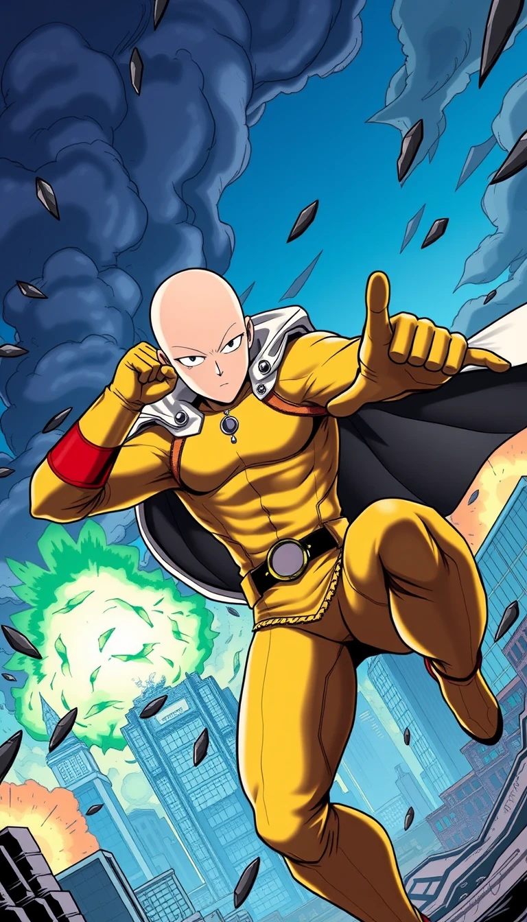 One Punch Man Phone Wallpaper