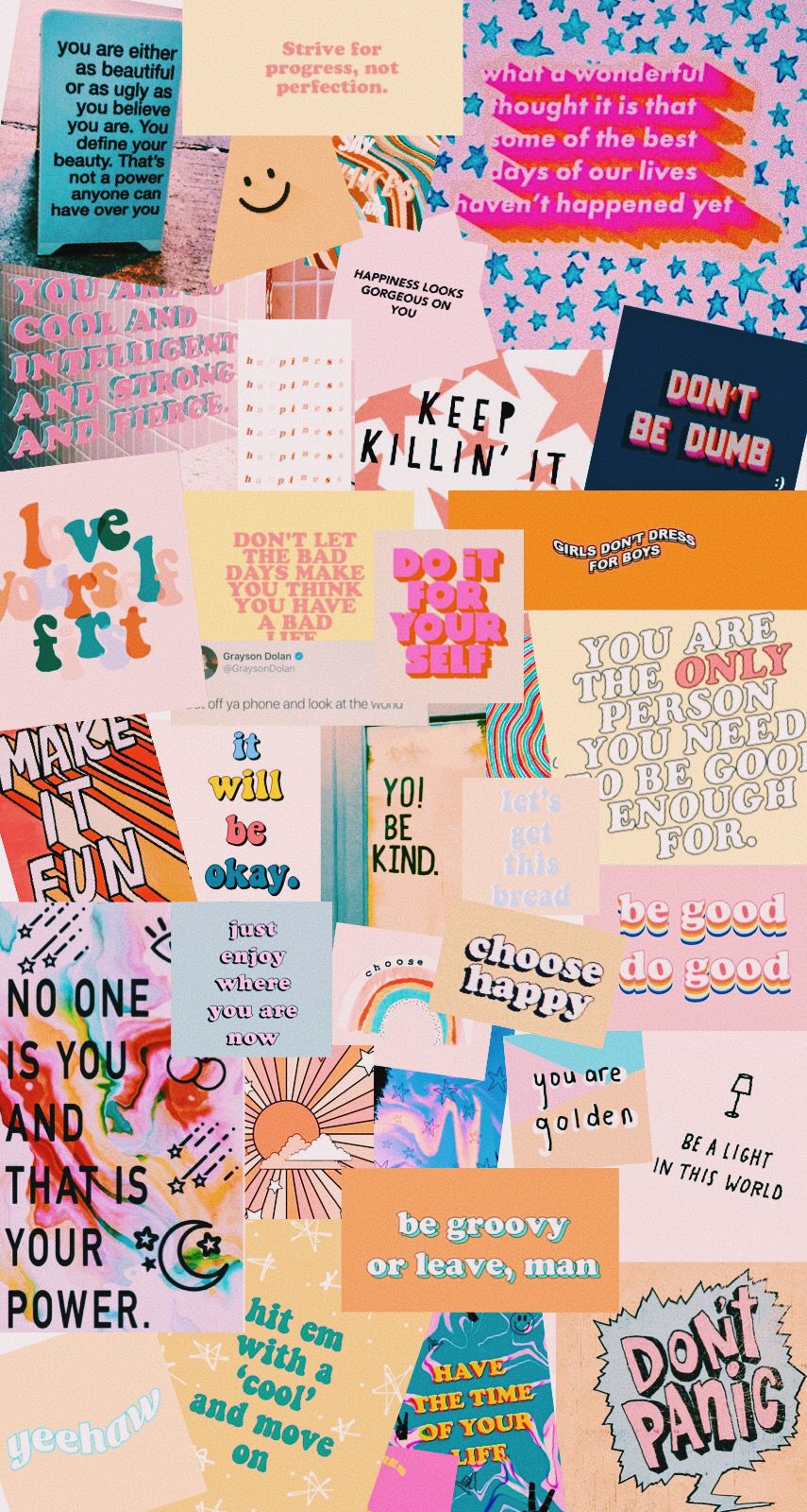 Colorful inspirational aesthetic wallpaper in 2020 Aesthetic
