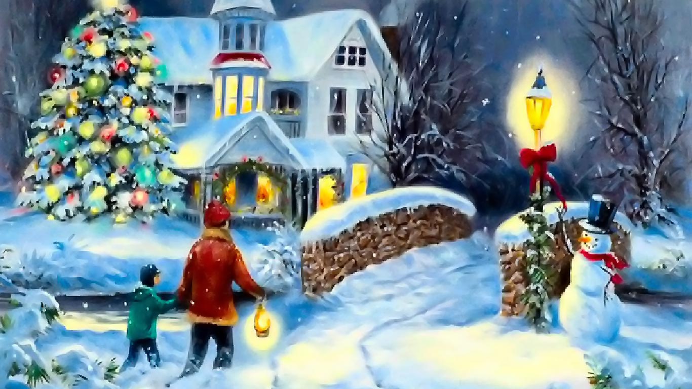 Home To Christmas Book Background