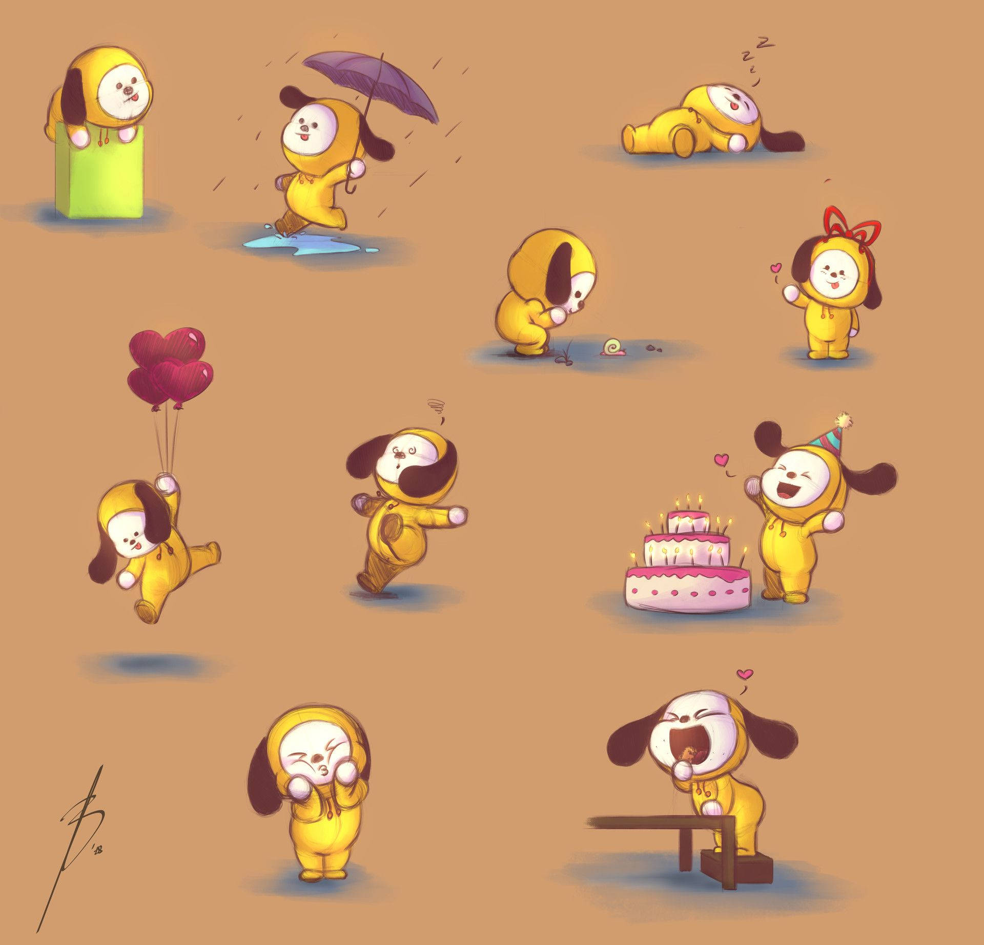 Chimmy bt21 Wallpaper
