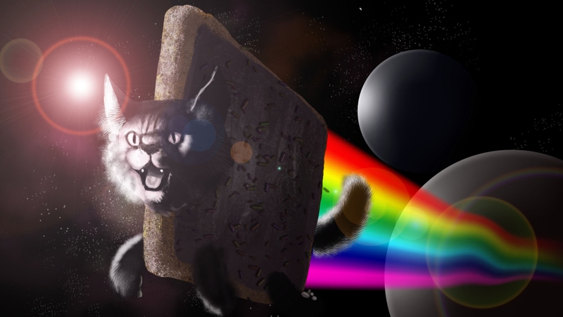 Outer Space Nyan Cat Kingaby Wallpaper