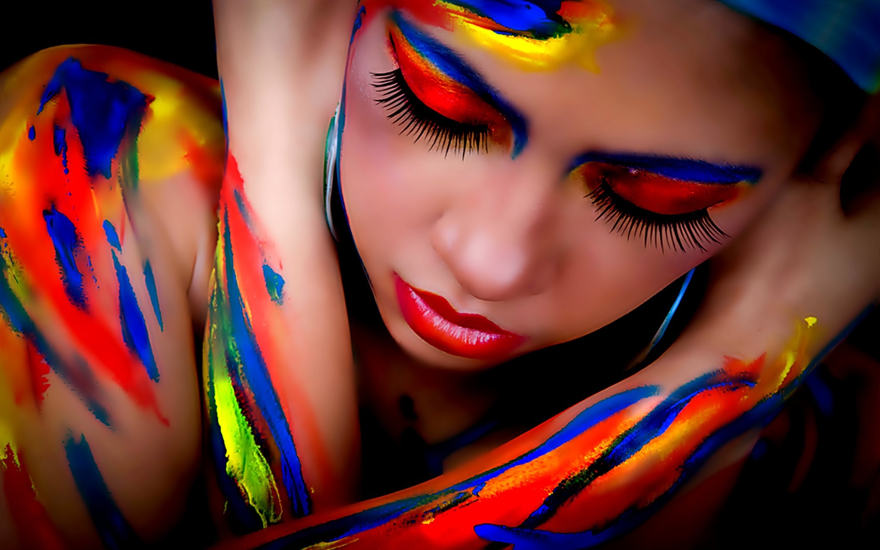 Body Painting HD Wallpaper Background