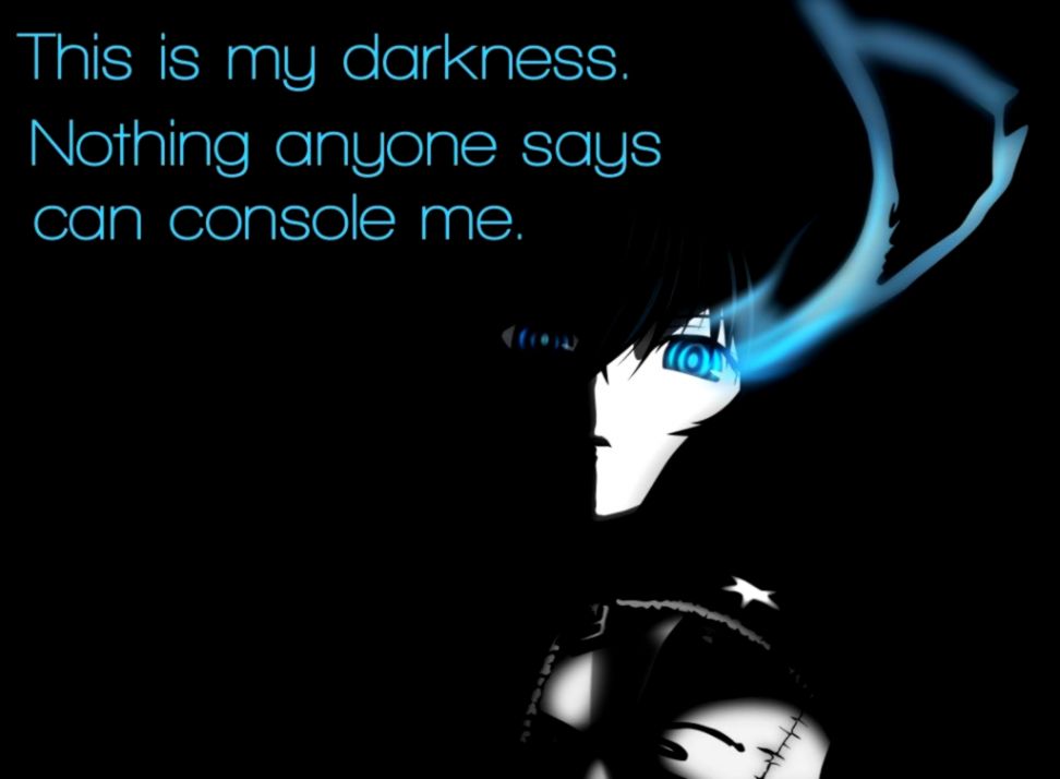 Anime Darkness Quote HD Wallpaper All In One