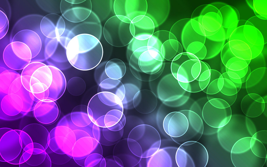 Purple and Green Digital Bokeh by Karl with a C on