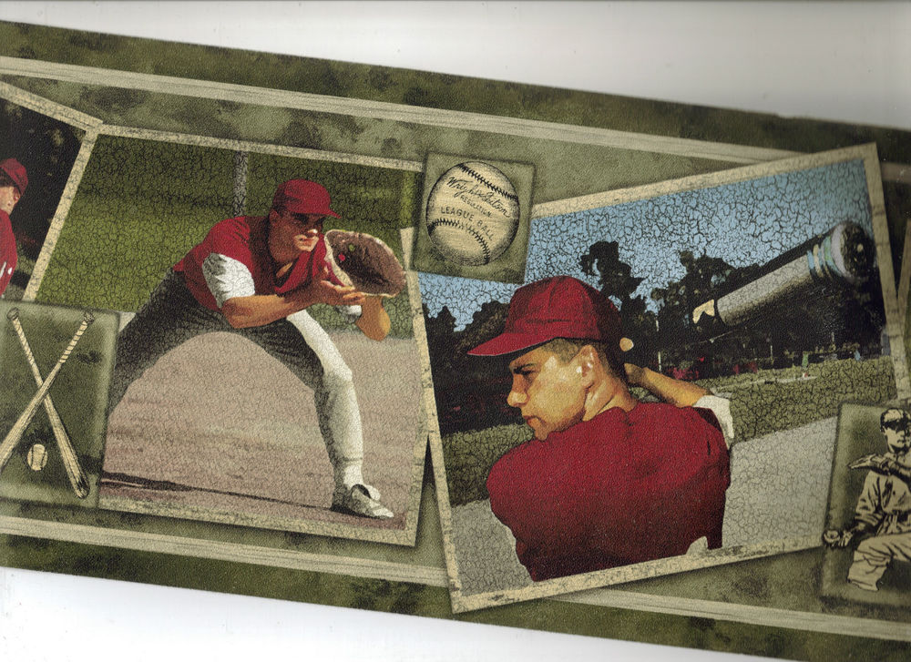 Sports Baseball Cards Wallpaper Border Bw77438ll