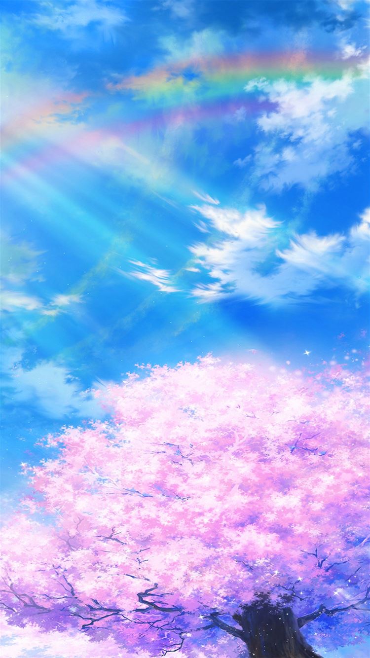 Anime sky. Cloud in blue heaven in sunny summer day, cloudy beautiful  nature morning scene with falling star vector wallpaper, background  21072223 Vector Art at Vecteezy
