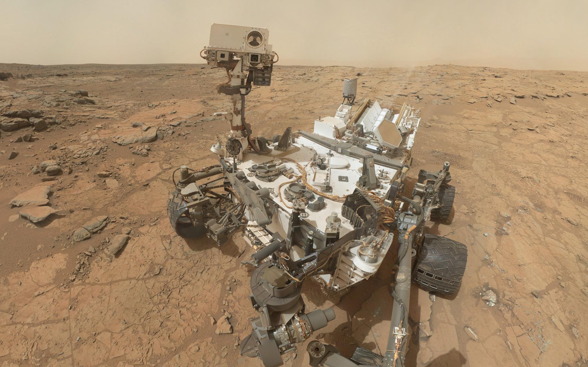 Mars Curiosity Rover Self Portrait Wallpaper
