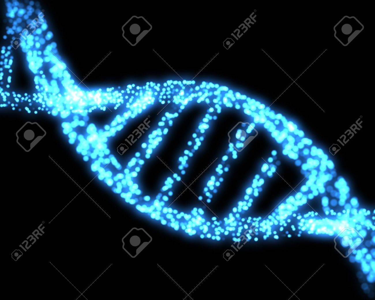 Blue DNA Helix Background Stock Photo Picture And Royalty Free