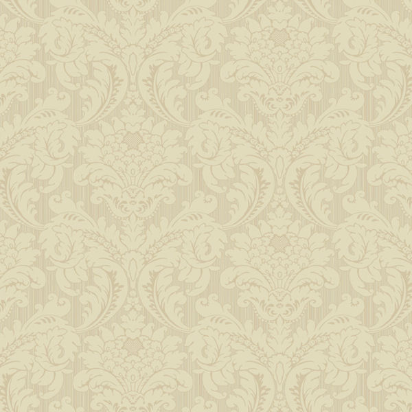 Cream and Grey Strie Flat Damask Wallpaper   Wall Sticker Outlet
