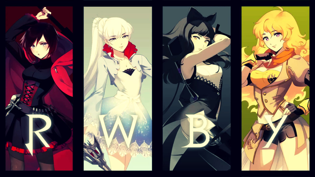 Rwby Wallpaper Ruby Weiss Blake And Yang By Arrcs