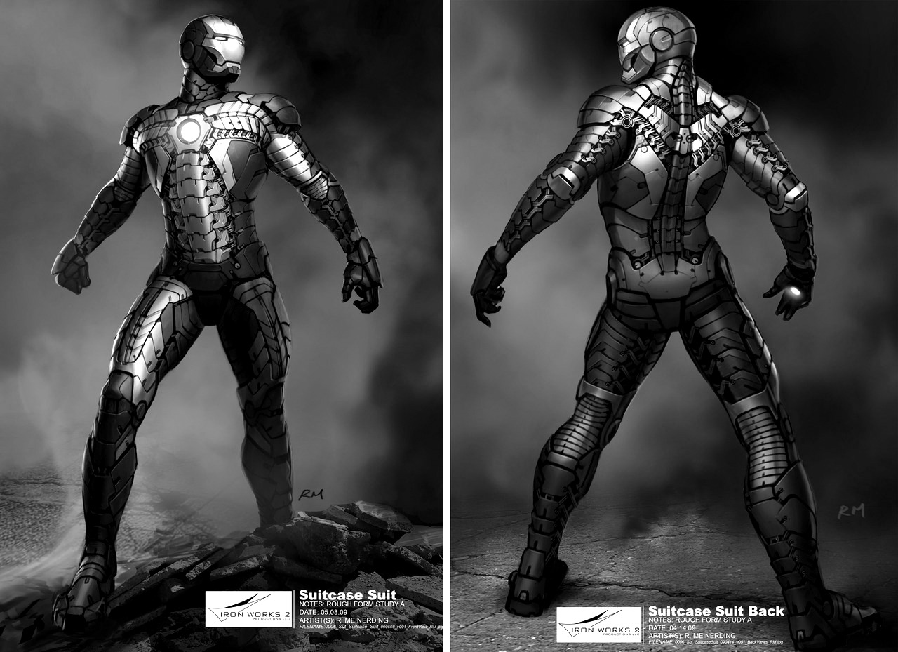 Iron Man Suit Black And White Pictures