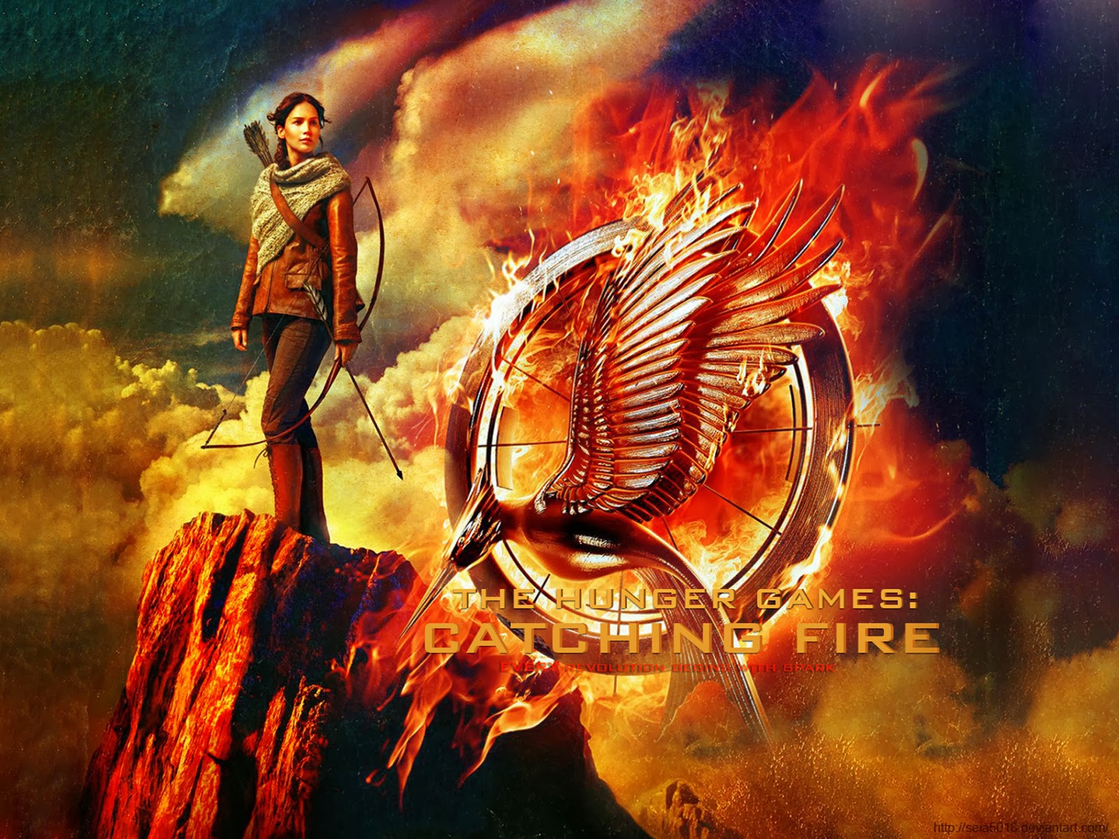 hunger games catching fire movie Katniss Everdeen Jennifer Lawrence hd