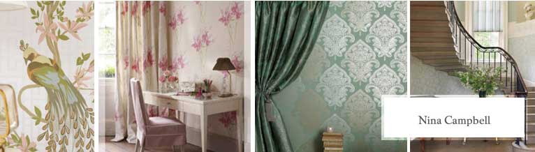 Nina Campbell Wallpaper Designer Tm Interiors Limited