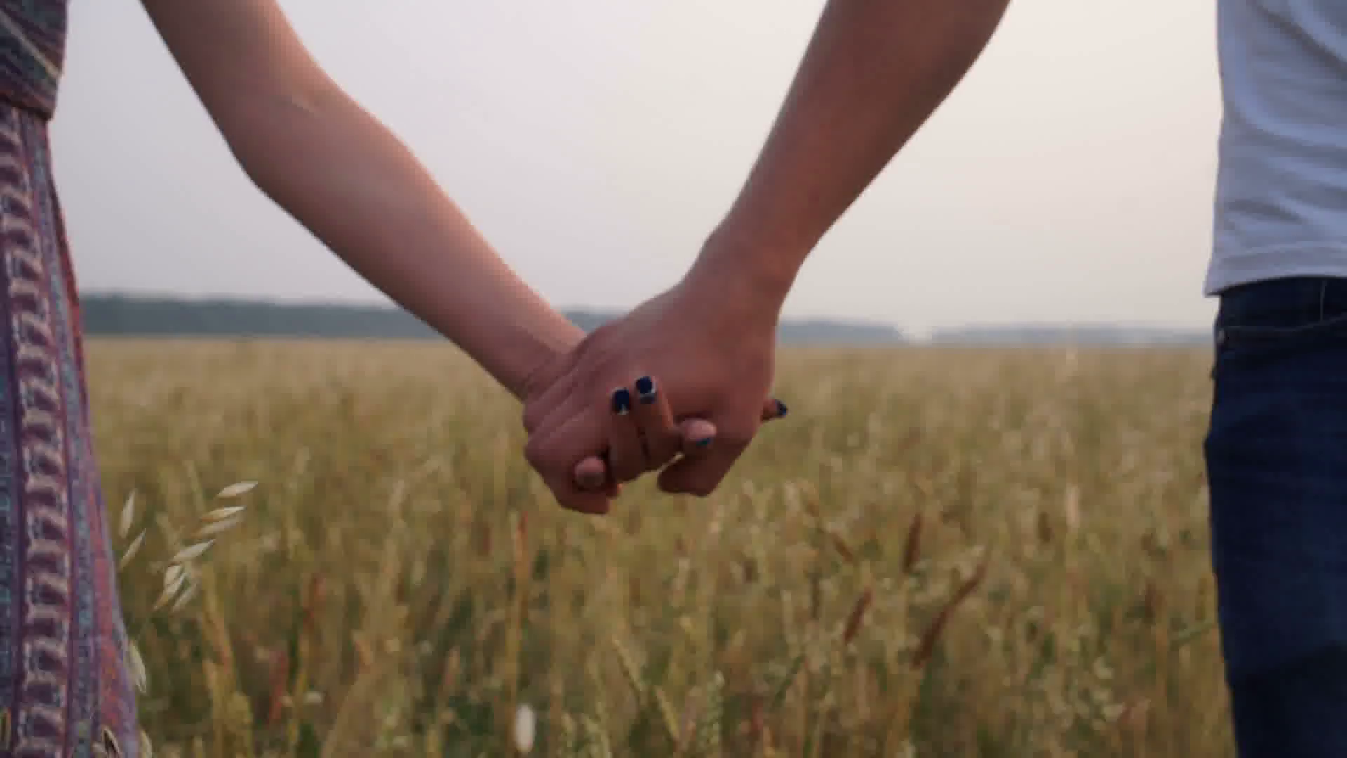Boy And Girl Holding Hands Wallpaper