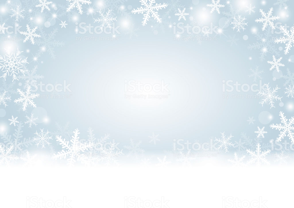 Christmas Background Concept Design Of White Snowflake And Snow