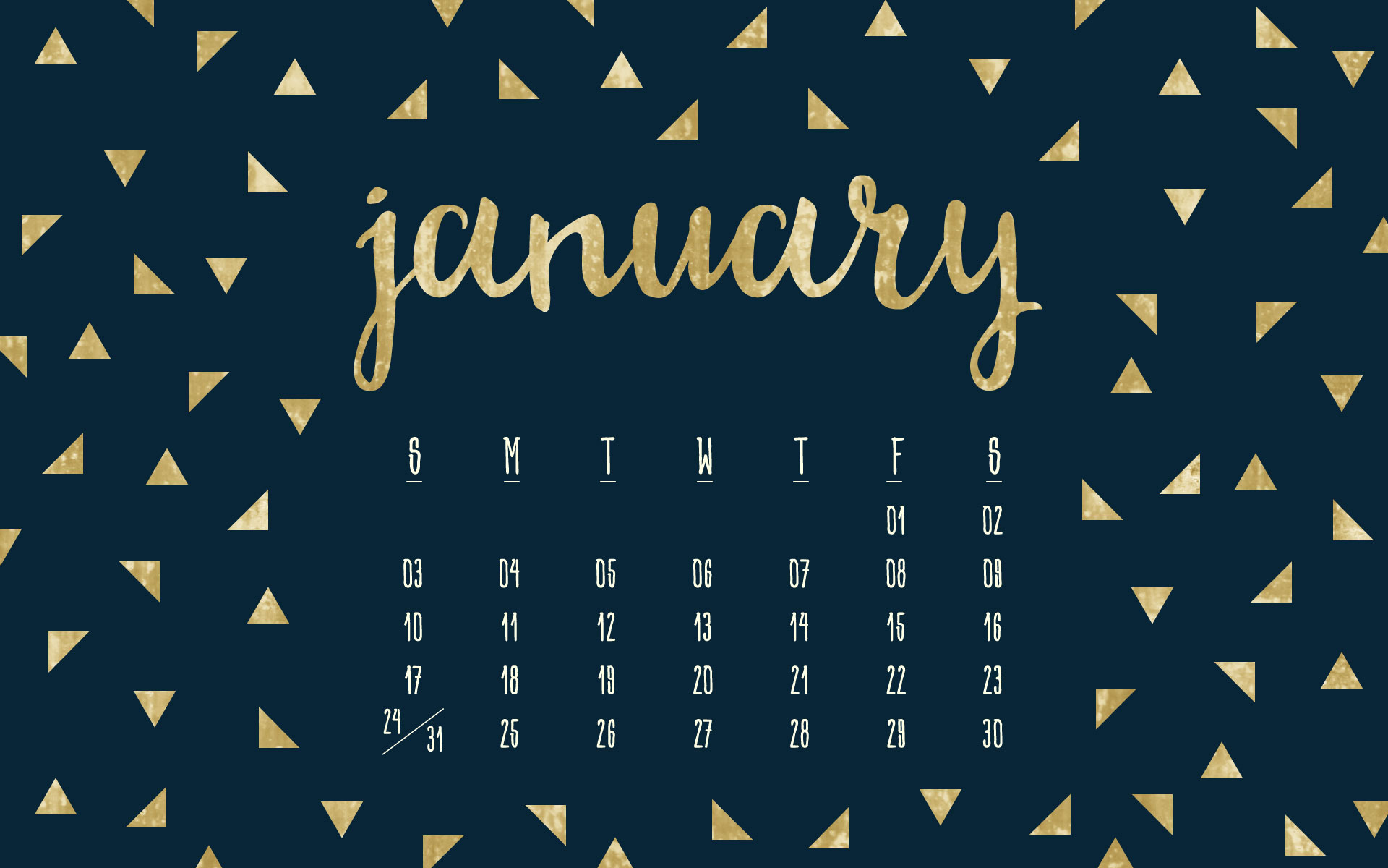 Calendar Desktop Wallpaper Template