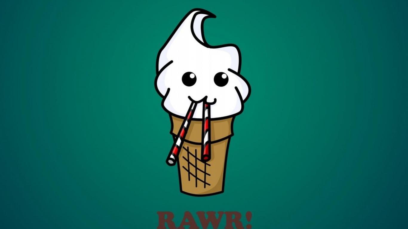 Cute Funny Icecream Cone High Quality And Resolution