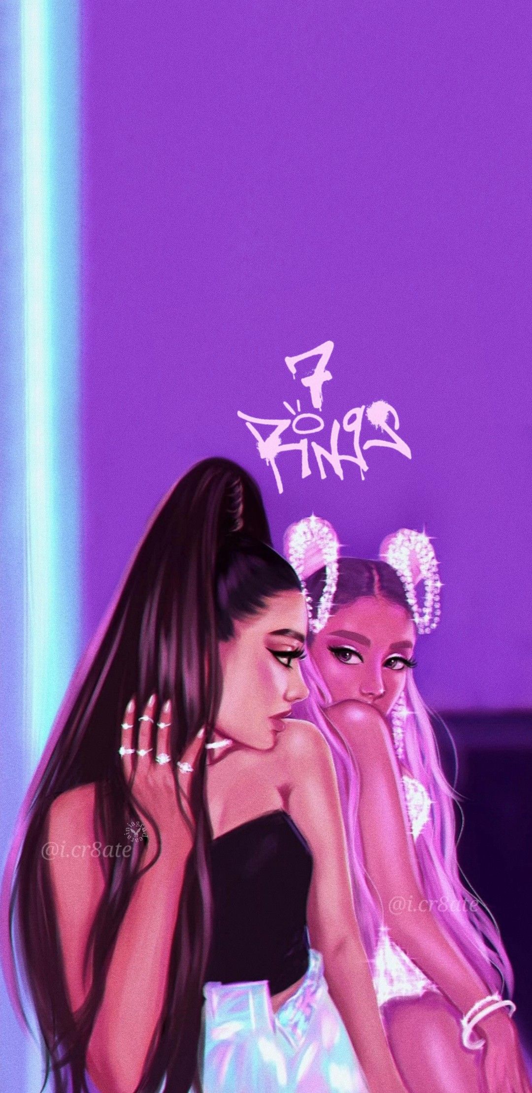 Free download ariana grande wallpapers 7 rings artist icr8ate on ig ...