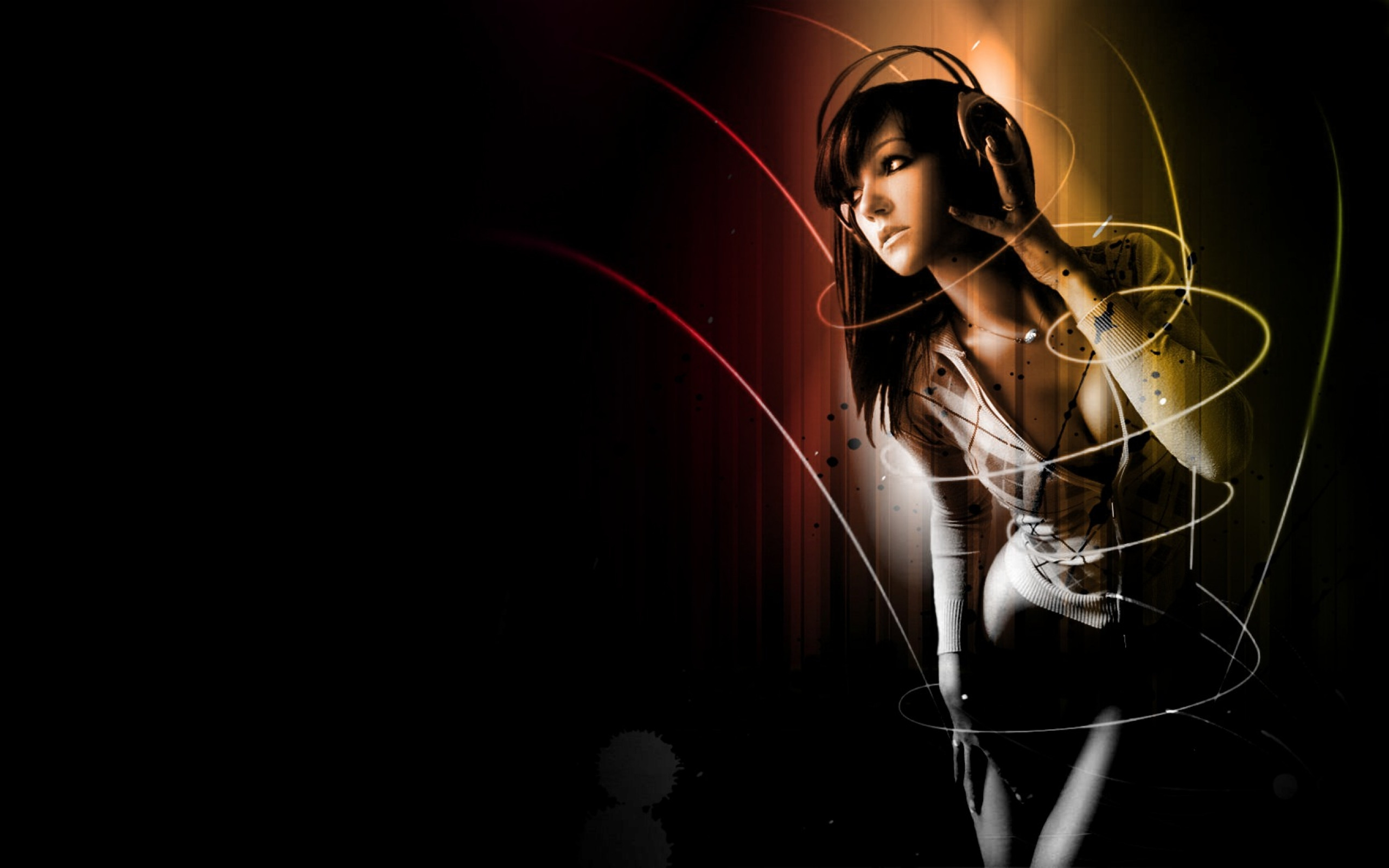 Music Listening Girl