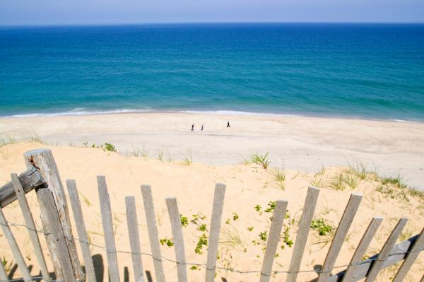 Beach Fence And Ocean Cape Cod Greeting Card For Sale By Matt Suess