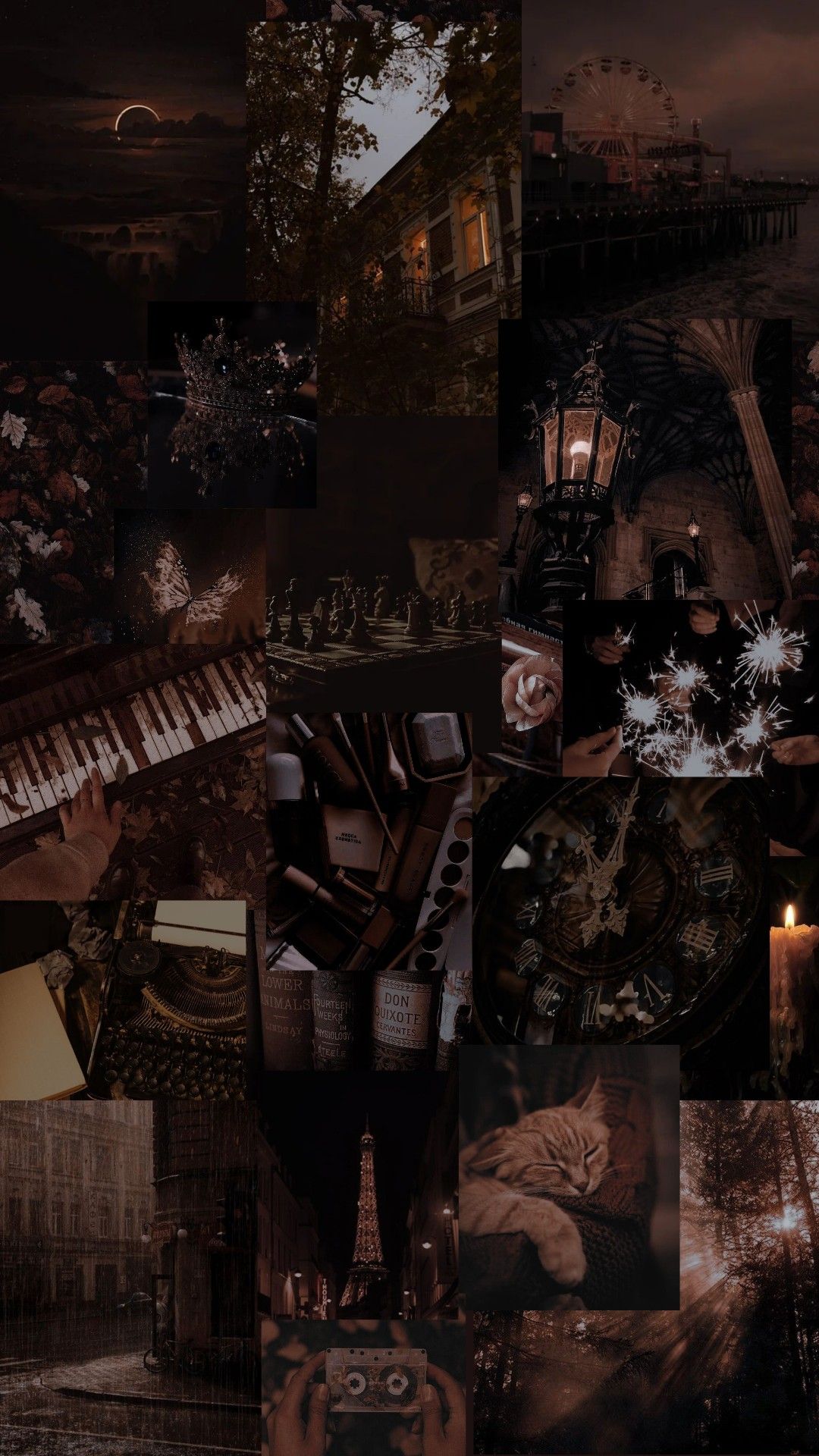 Dark Brown Aesthetic Wallpaper